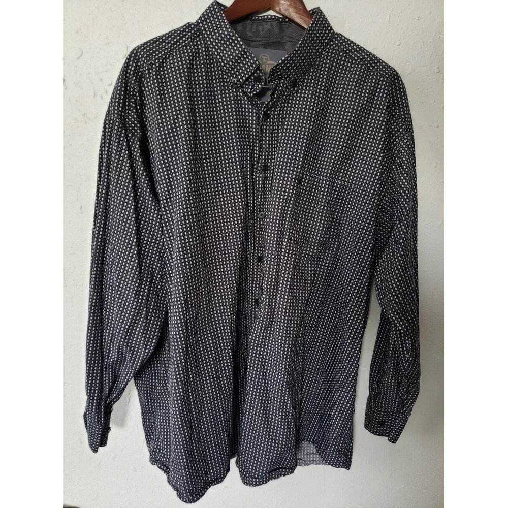 Panhandle Tuf‎ Cooper Performance Button Up Shirt Men XXL 100% Cotton Western